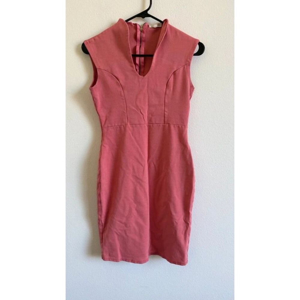 Rolla Coster Womens Medium Dusty Rose Pink Bodycon Mini Dress Sleeveless